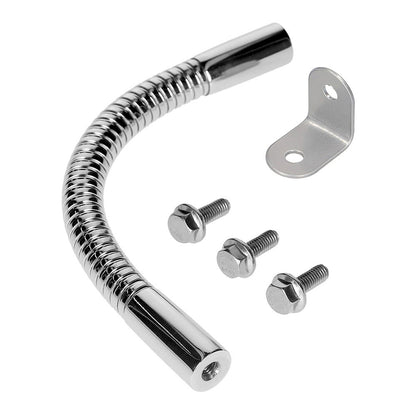 Amon Garage Mirror Attachment Flexible Arm 6959 - Main Unit x1, Flange Bolts x3, L-Shaped Bracket (Small) x1