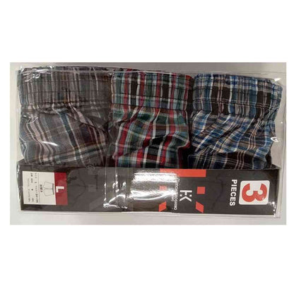 Atsugi Hiroko Koshino 100% Cotton Trunks Assorted 3-Pack