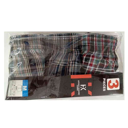 Atsugi Hiroko Koshino 100% Cotton Trunks Assorted 3-Pack