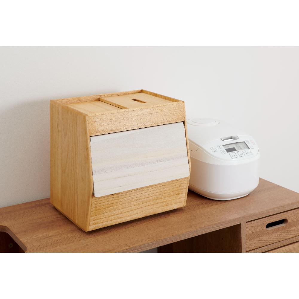 kirisai Paulownia Rice Container 10kg OSPO-10