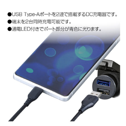 Seiwa DC Power Plug A + A to C Cable D620