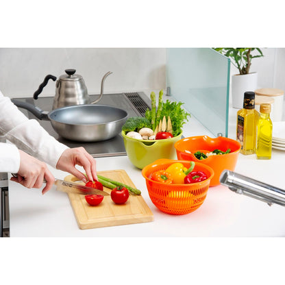 Inomata Chemical Coppo Colander & Bowl 17cm 3-Color Set