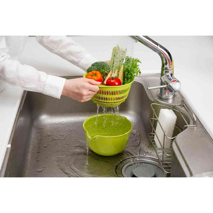 Inomata Chemical Coppo Colander & Bowl 17cm 3-Color Set