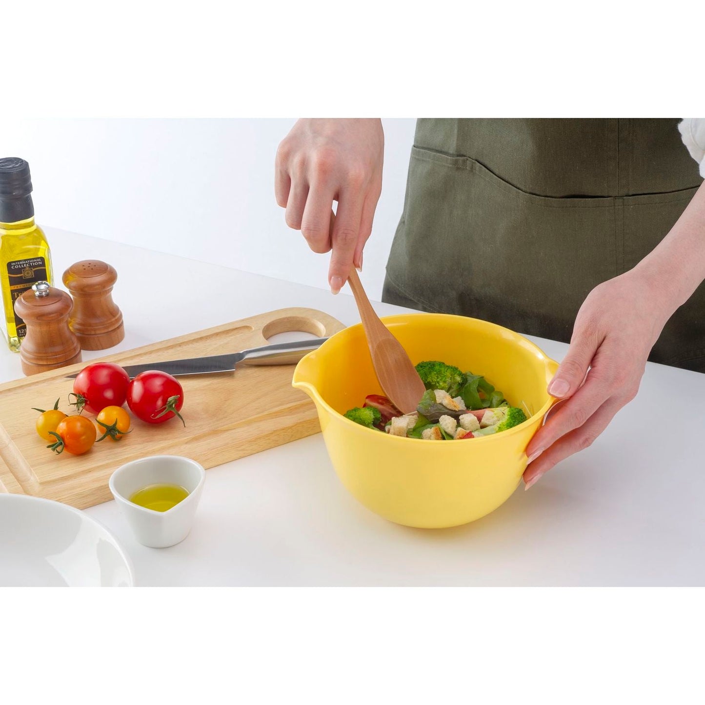 Inomata Chemical Coppo Colander & Bowl 17cm 3-Color Set