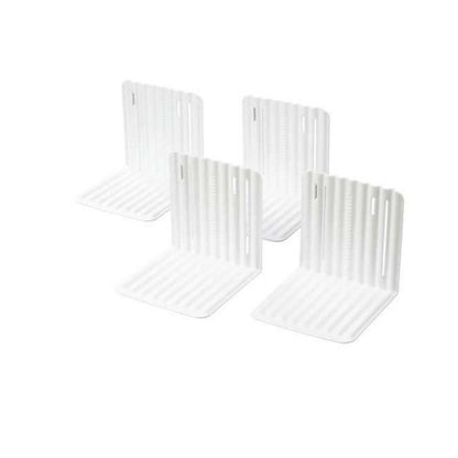 Inomata Chemical Freezer Organizer Stand White Set of 4