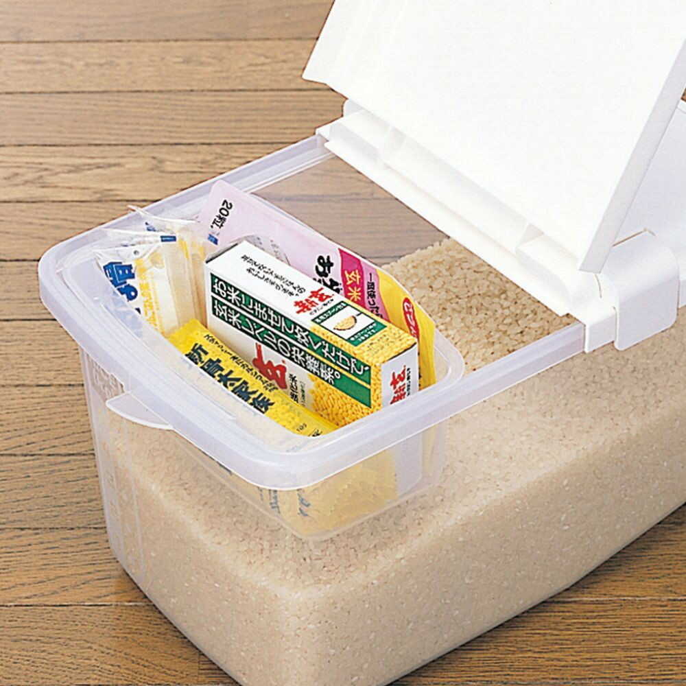 Inomata Chemical Rice Container Revolution 5kg Clear