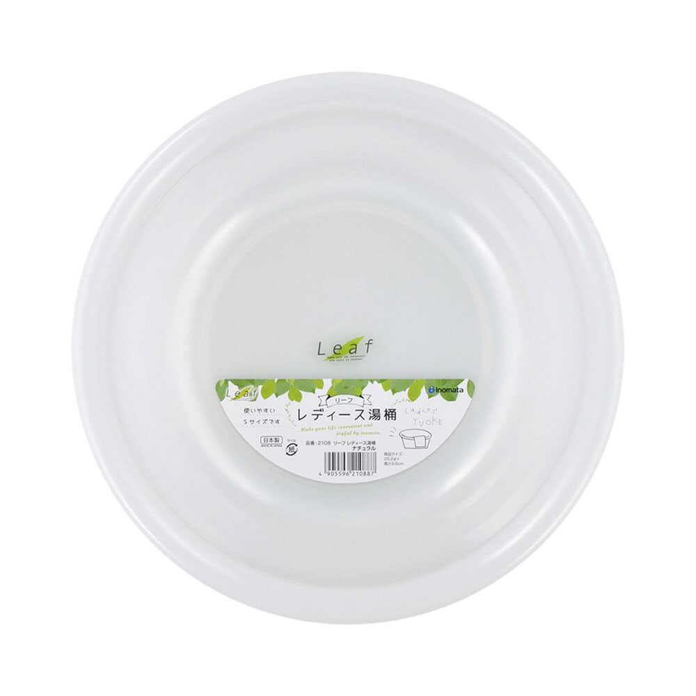 Inomata Chemical Leaf Ladies' Bath Bucket