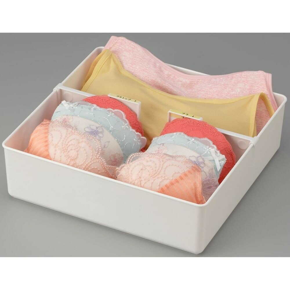 Inomata Chemical Underwear Storage Case L White