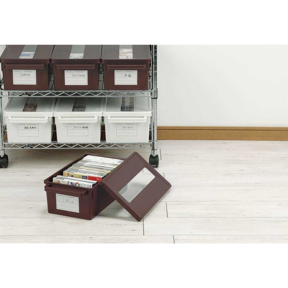 Inomata Chemical Media Container for DVD Brown