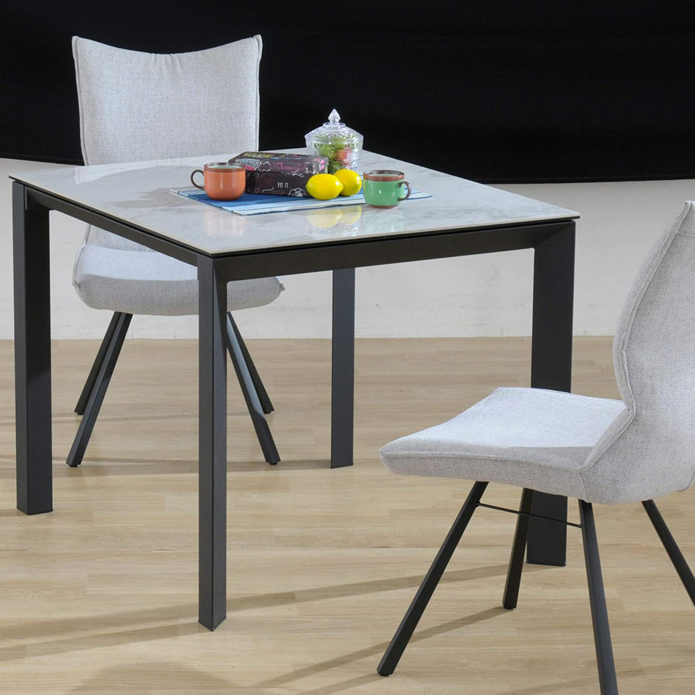 Poare Dining Chair Swivel Ivory Set of 2
