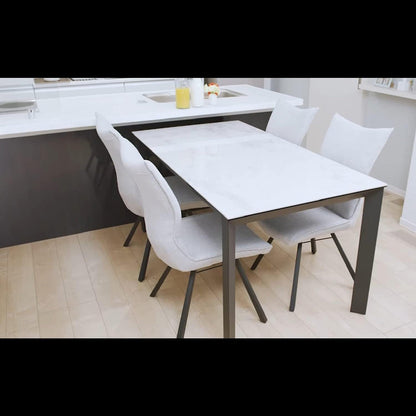 Poare Dining Chair Swivel Ivory Set of 2