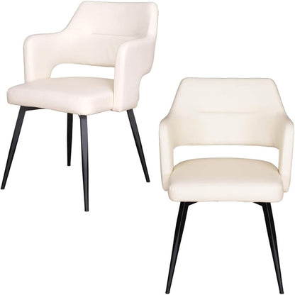 Olbia Dining Chair Fixed White Set of 2