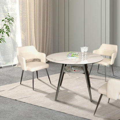 Olbia Dining Chair Fixed White Set of 2