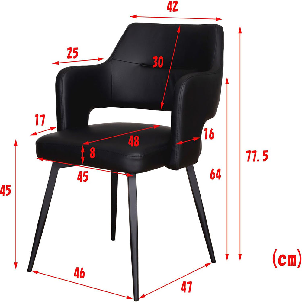 Olbia Dining Chair Fixed White Set of 2