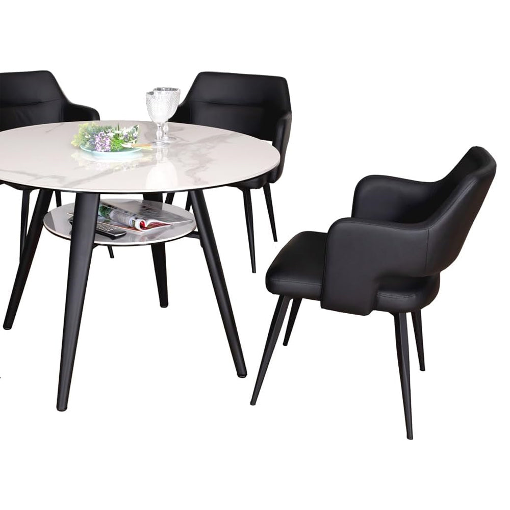 Olbia Dining Chair Fixed White Set of 2