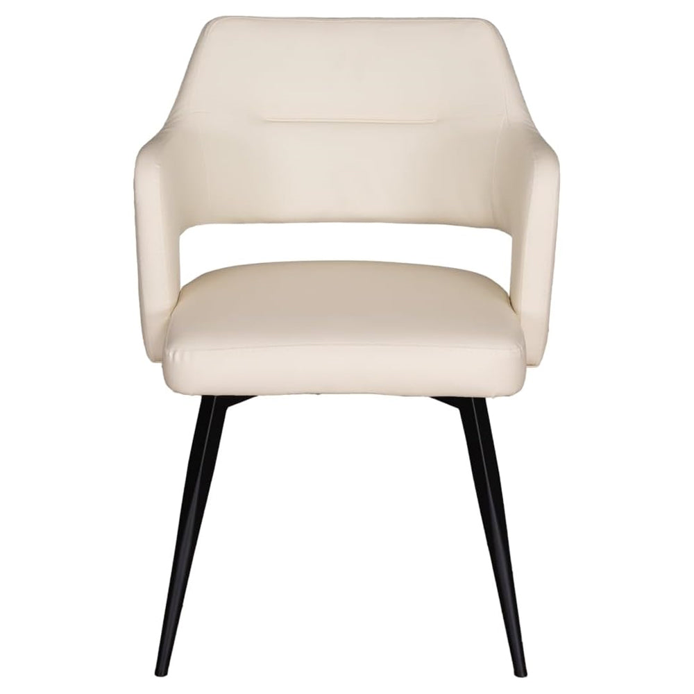 Olbia Dining Chair Fixed White Set of 2