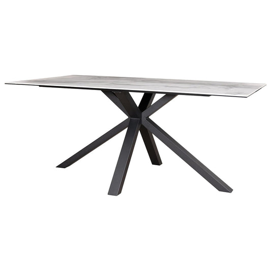 Brescia Dining Table White Quartz 165