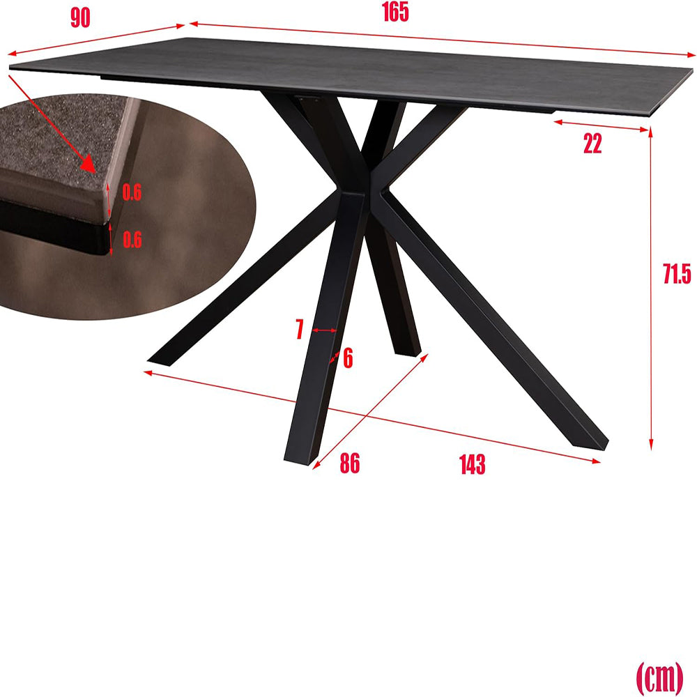 Brescia Dining Set White Quartz-WH 165