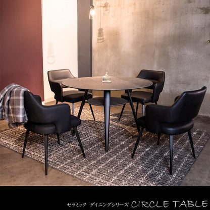 Olbia Circle Table White Quartz 110