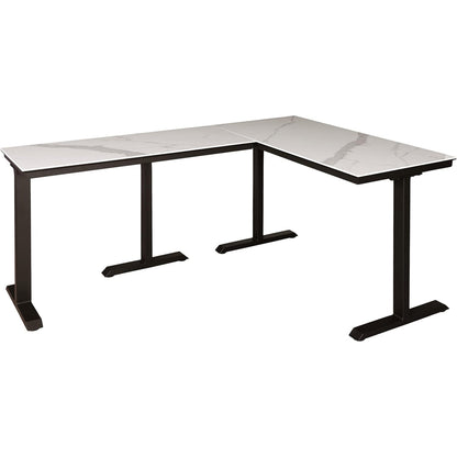 Rosen L-Shaped Desk 120+120 Pearl White