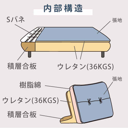 Isra Sofa 3P + Back x2 BL, GY/BL