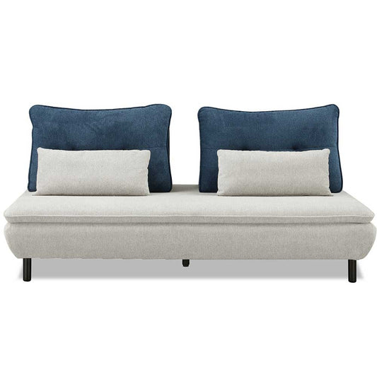 Isra Sofa 3P + Back x2 GY, BL/GY