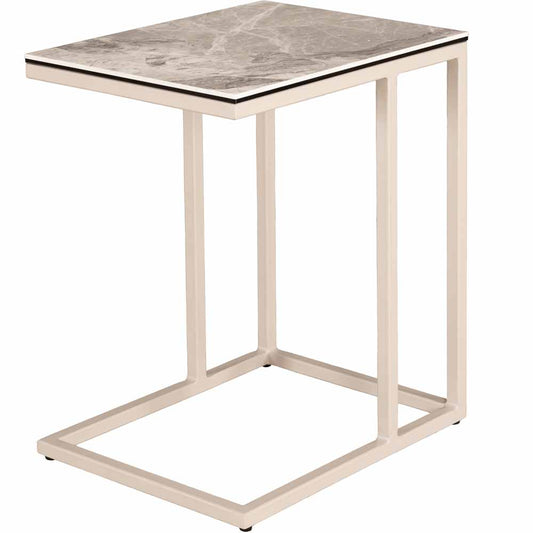 Asti Side Table Ceramic Urban White