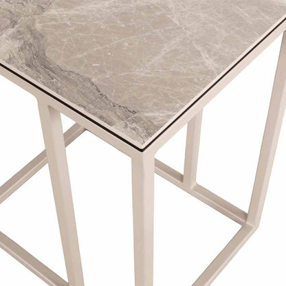 Asti Side Table Ceramic Urban White