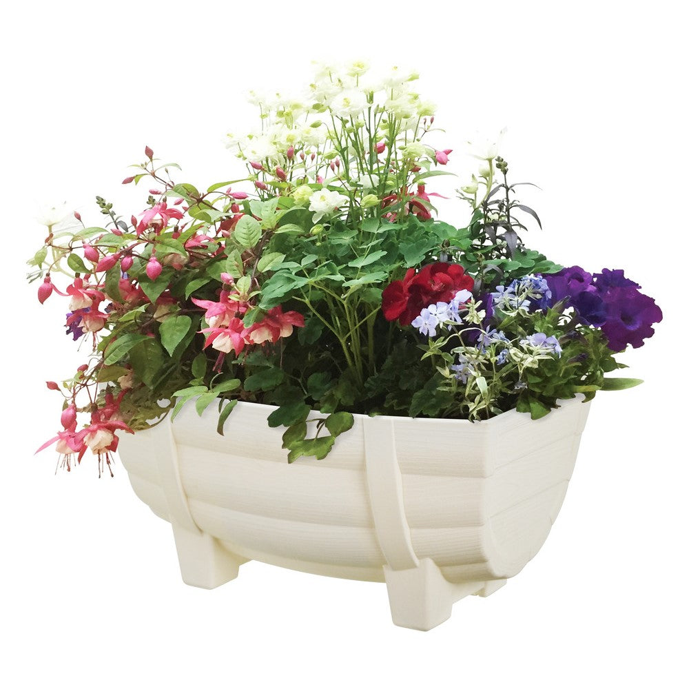 Appleware Barrel Planter 28 Type White