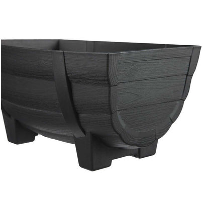 Appleware Barrel Planter 28 Type Black