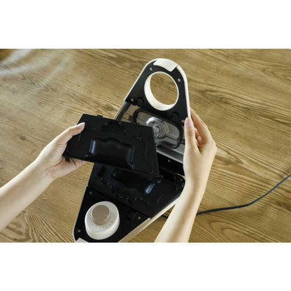 C.C.P. Single Slice Hot Sandwich Maker 2-Way Plate with Recipe Book Ivory BM-HS96 1.5kg
