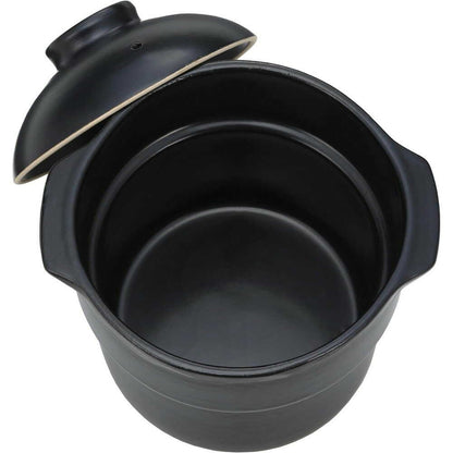 Microwave Cooking Clay Pot TETTORI Black BF-DN97-BK