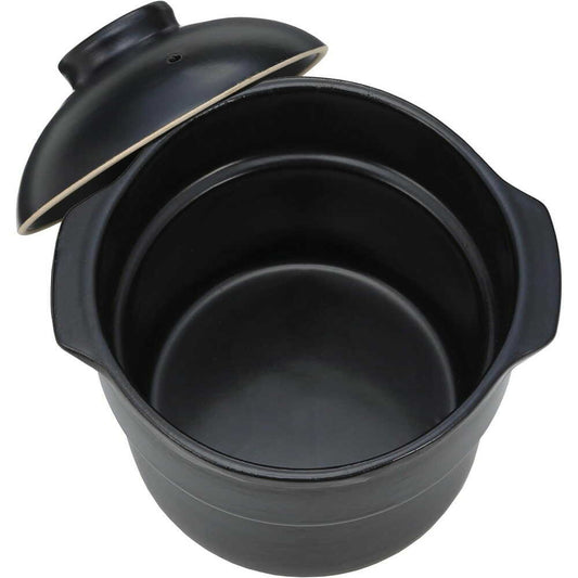 Microwave Cooking Clay Pot TETTORI Black BF-DN97-BK