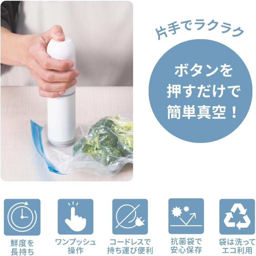 CCP Handheld Vacuum Sealer Seraseve BH-HV99-WH Cordless White