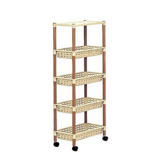 Izumi Kasei Long Rack 5-Tier Beige