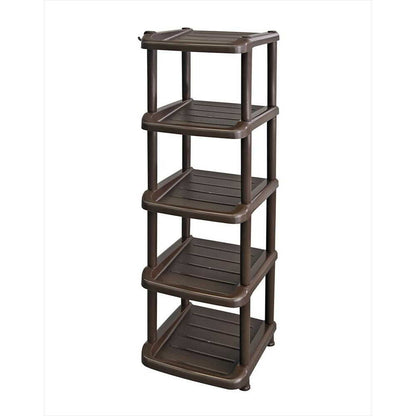 Izumi Kasei K-Shoe Rack 5-Tier Single Brown