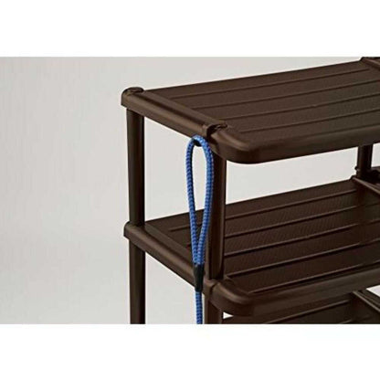 Izumi Kasei K-Shoe Rack 5-Tier Single Brown