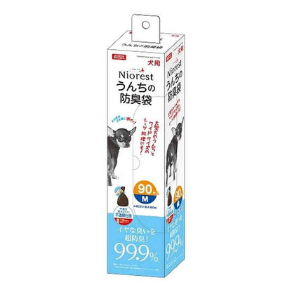 Marukan NioRest Odor-Blocking Bags M for Dogs (90 sheets)