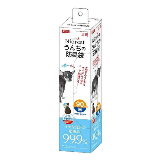 Marukan NioRest Odor-Blocking Bags M for Dogs (90 sheets)