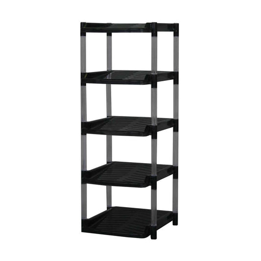 Heiwa Kogyo Crystal Shoe Rack 5-Tier Gray