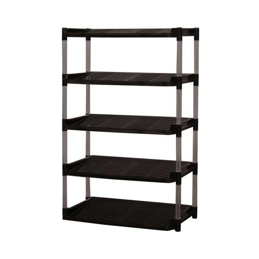 Heiwa Industry Wide Crystal Shoe Rack 5-Tier