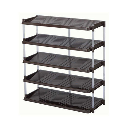 Heiwa Industry Crystal Shoe Rack 5-Tier Triple