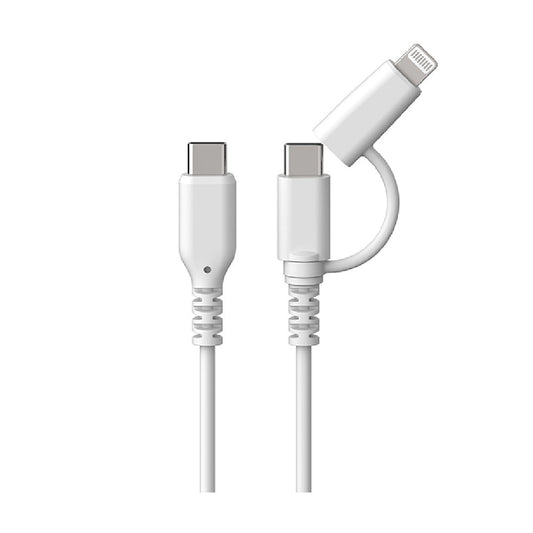Kashimura LN Conversion Connector C-C Cable 1.2m WH AJ676