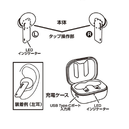 Kashimura Completely Wireless Stereo Earphones High Quality WH BL114