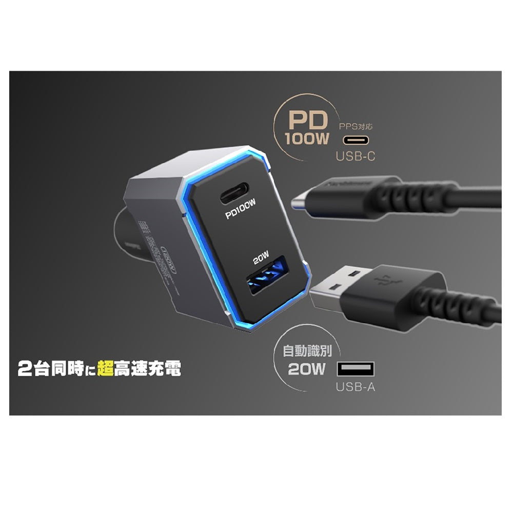 Kashimura DC/USB 2-Port 120W PD100W Auto Detection DC072