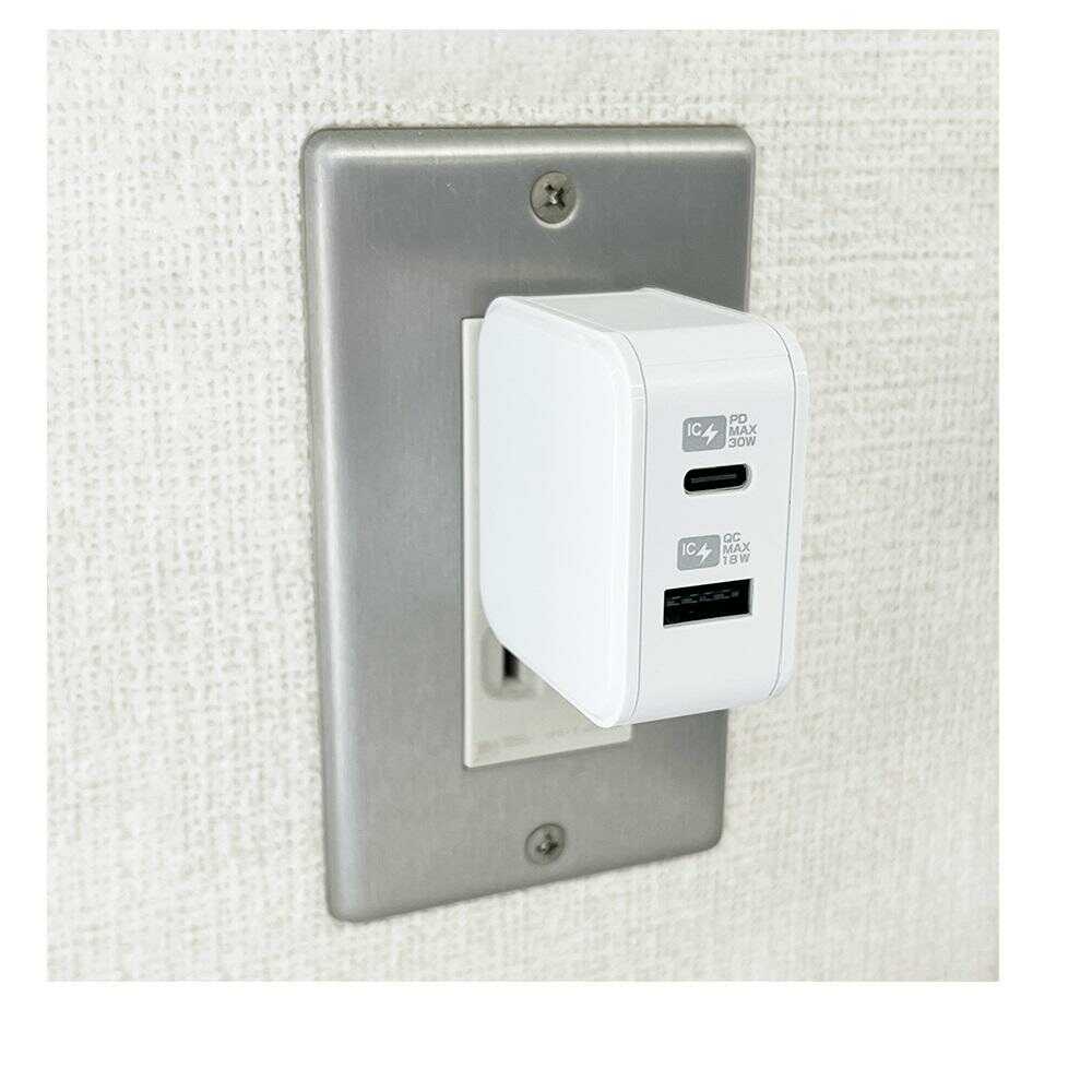Kashimura AC USB A+C PD30W Auto-Identifying Reversible AC-048 (1 piece)