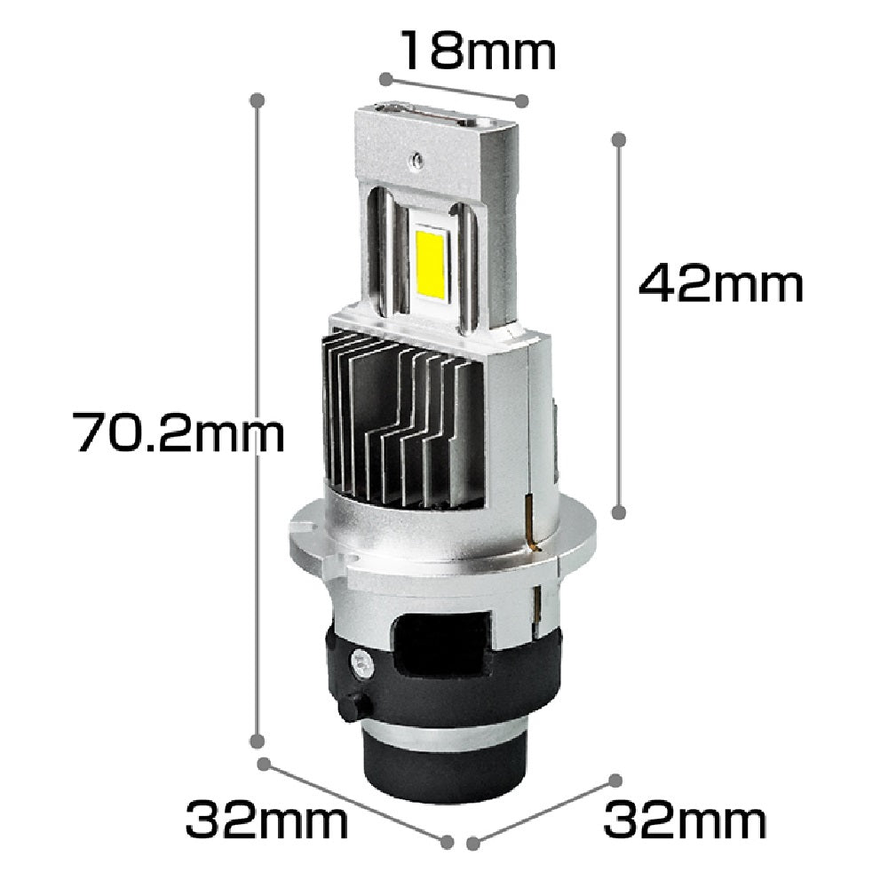 Kashimura HID LED Head Bulb D4S/R 6500K NB208 (2-Pack)