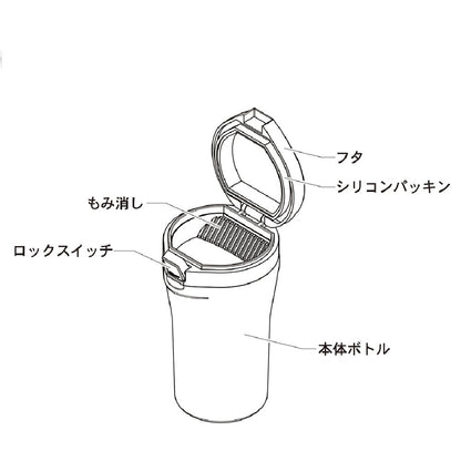 Kashimura Sealed & Large Capacity Ashtray AK224