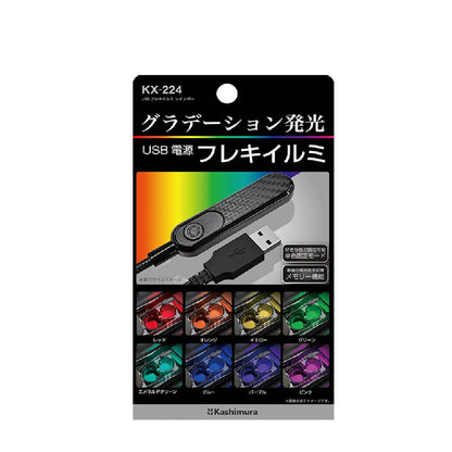 Kashimura USB Flexible Illumination Rainbow KX224