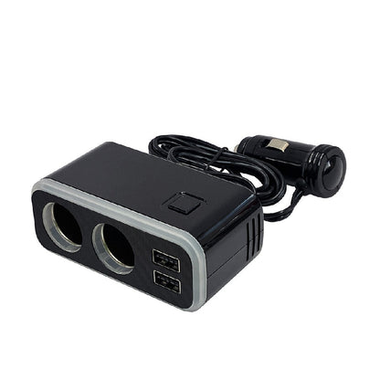 Kashimura Dual Separate Socket 2USB 4.8A with Rainbow Light KX236